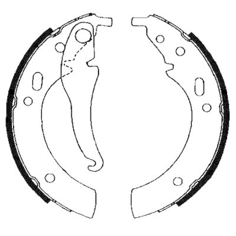 HELLA 8DB 355 000-121 Bremsbackensatz H1122