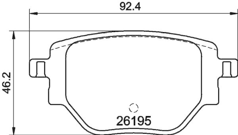 HELLA 8DB 355 040-321 Scheibenbremsbelagsatz