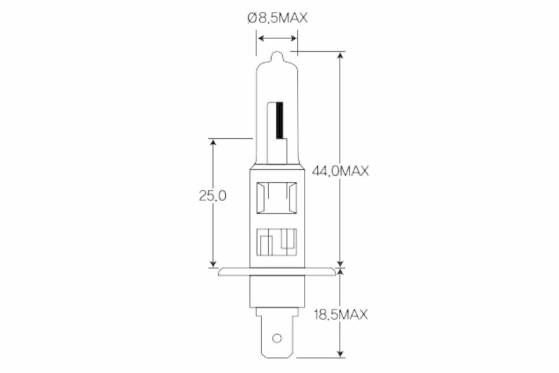 VEMO V99-84-0012 Glühlampe 12 V, 55 W, Lampenart: H1 H1-Halogenlamp