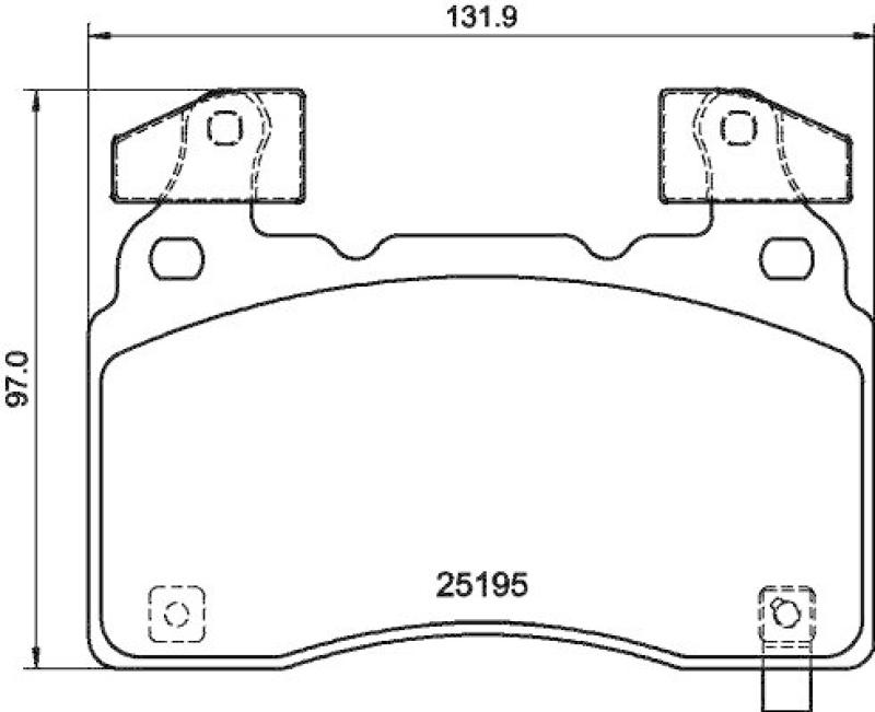 HELLA 8DB 355 040-471 Scheibenbremsbelagsatz