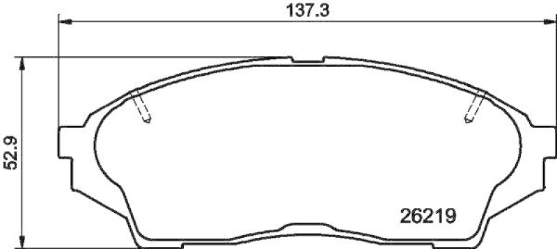 HELLA 8DB 355 040-491 Scheibenbremsbelagsatz