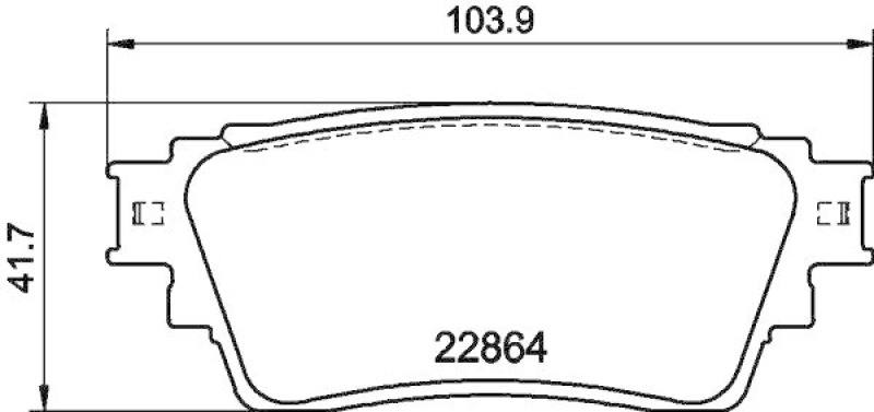 HELLA 8DB 355 040-501 Scheibenbremsbelagsatz