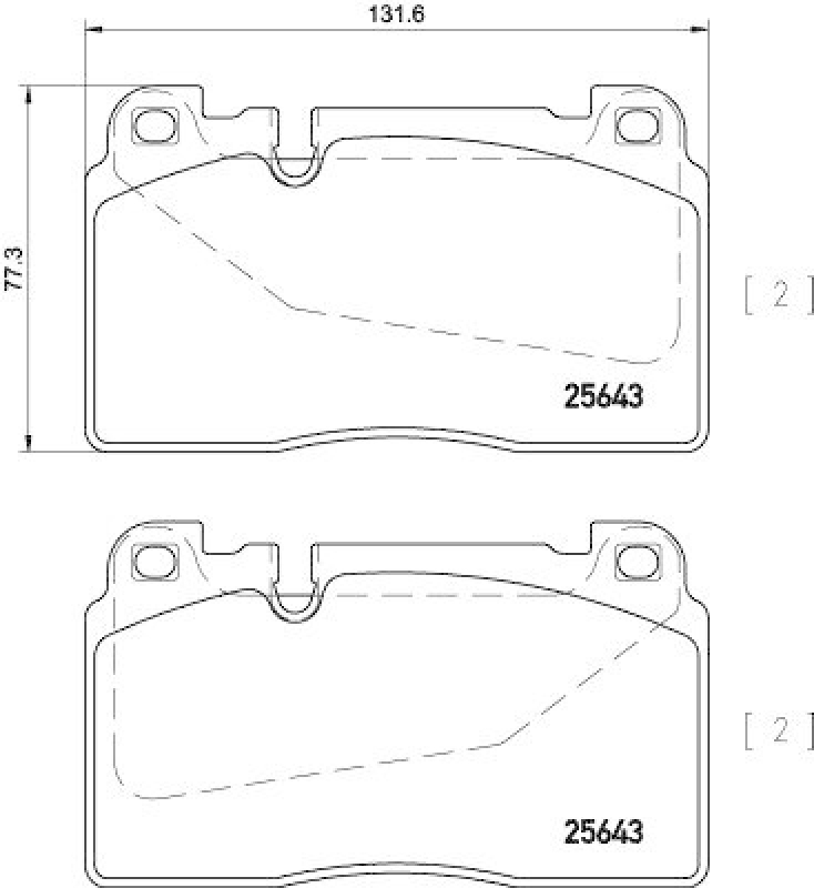 HELLA 8DB 355 020-251 Bremsbelagsatz, Scheibenbremsbelag für AUDI/PORSCHE