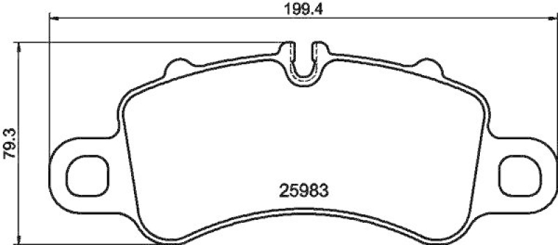 HELLA 8DB 355 040-771 Scheibenbremsbelagsatz