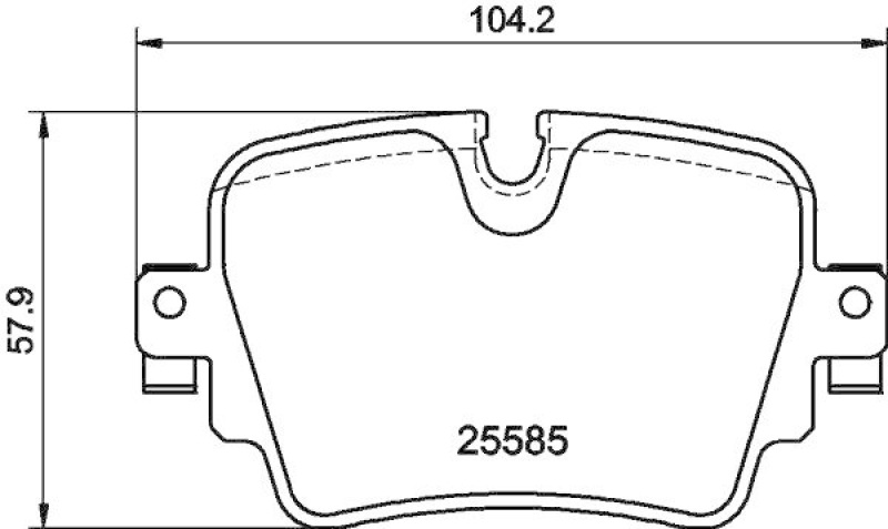 HELLA 8DB 355 021-161 Bremsbelagsatz, Scheibenbremsbelag für JAGUAR