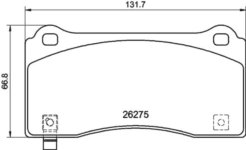 HELLA 8DB 355 040-861 Scheibenbremsbelagsatz