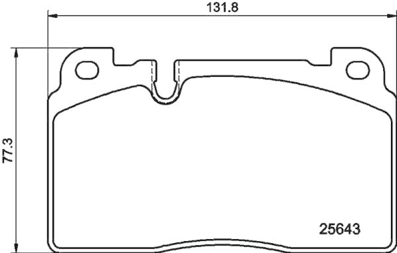 HELLA 8DB 355 021-331 Bremsbelagsatz, Scheibenb