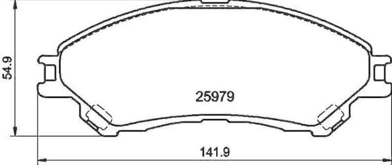 HELLA 8DB 355 021-461 Bremsbelagsatz Scheibenbremse