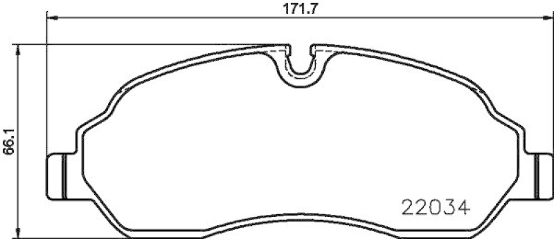 HELLA 8DB 355 021-571 Bremsbelagsatz, Scheibenbremsbelag für FORD/FORD AUSTRALIA