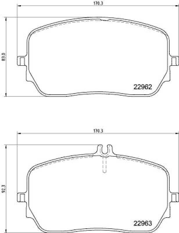 HELLA 8DB 355 039-211 Scheibenbremsbelagsatz