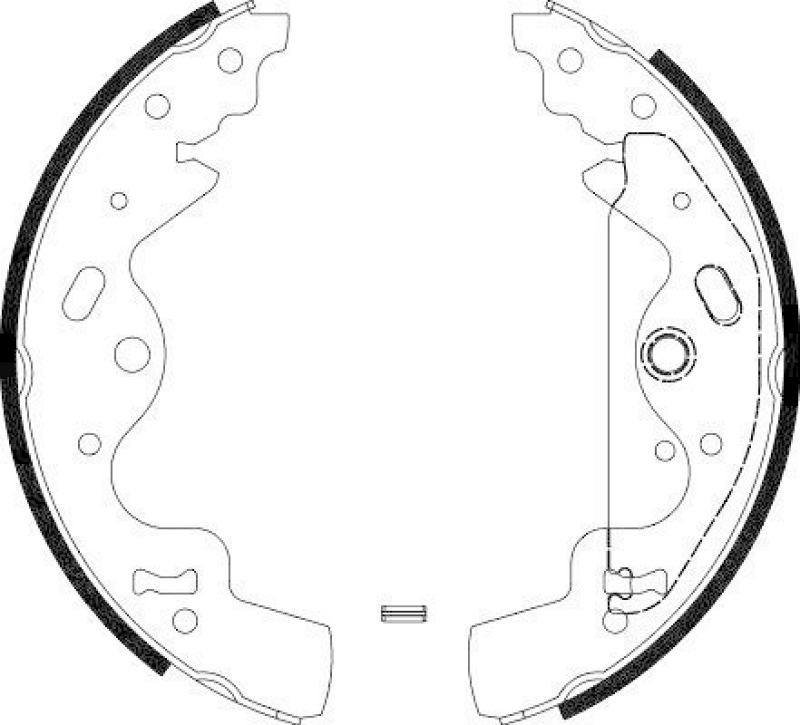 HELLA 8DB 355 002-841 Bremsbackensatz H9770