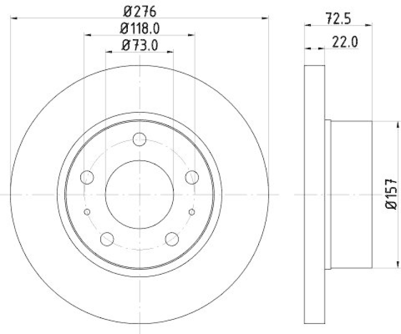 HELLA 8DD 355 107-401 Bremsscheibe für IVECO