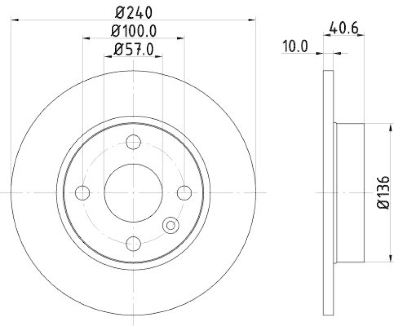 HELLA 8DD 355 108-251 Bremsscheibe für OPEL