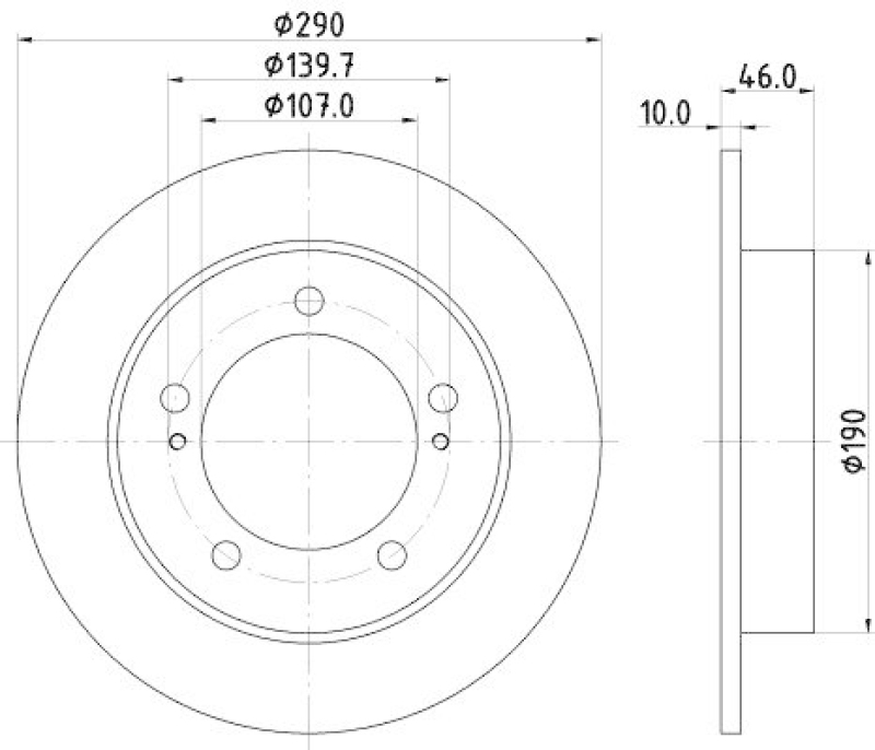 HELLA 8DD 355 101-291 Bremsscheibe für SUZUKI