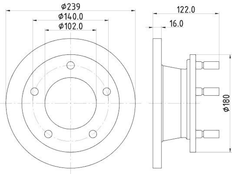 HELLA 8DD 355 101-471 Bremsscheibe 52110