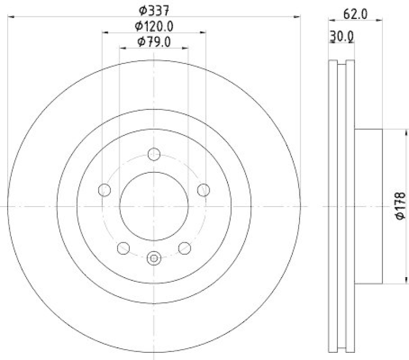 HELLA 8DD 355 111-481 Bremsscheibe für LANDROVER