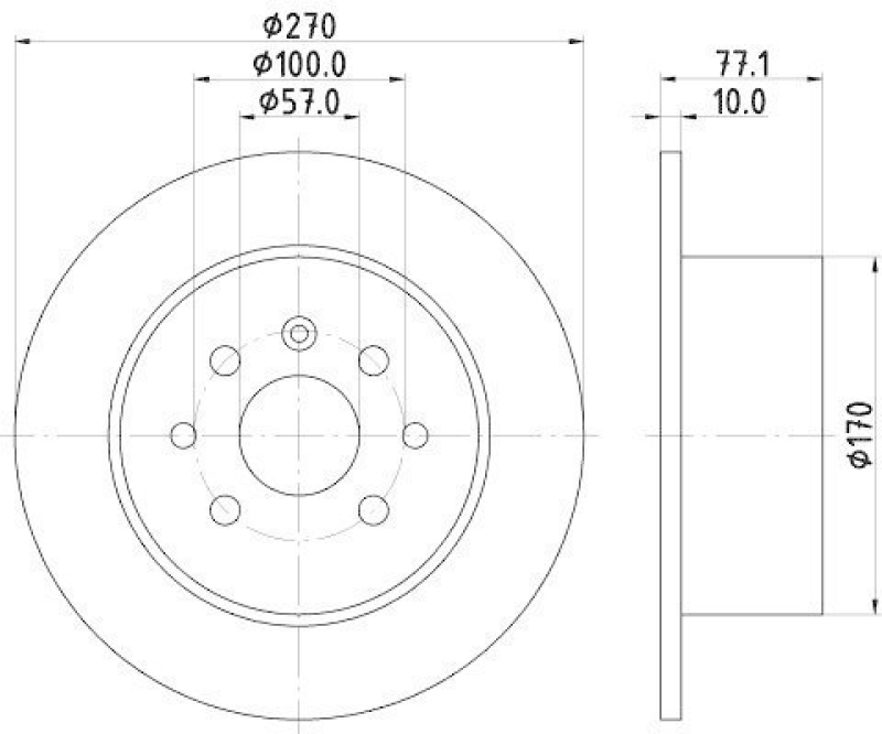 HELLA 8DD 355 102-481 Bremsscheibe 52409