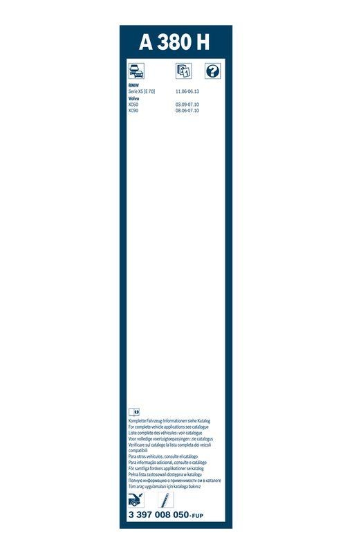 B-Ware BOSCH 3 397 008 050 Wischblatt A380H Aerotwin Scheibenwischer 380 mm hinten