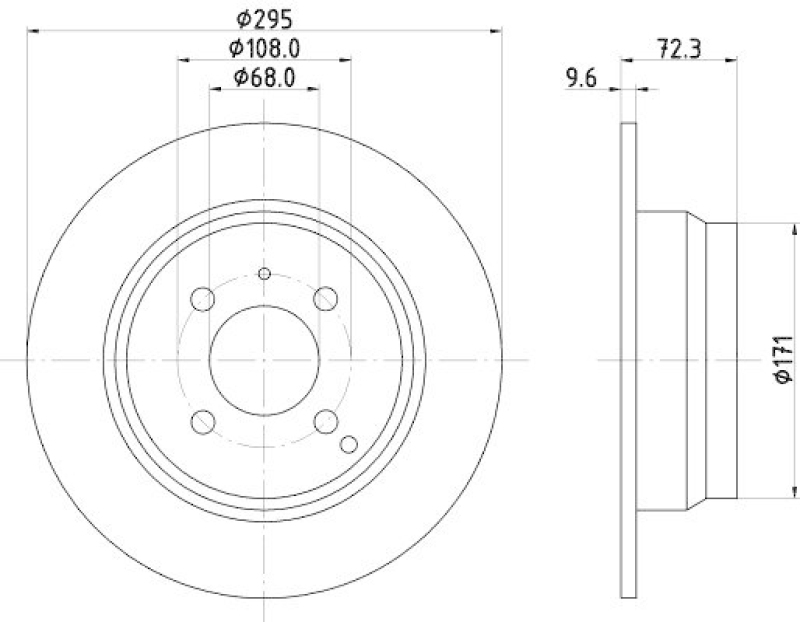 HELLA 8DD 355 102-911 Bremsscheibe 54008