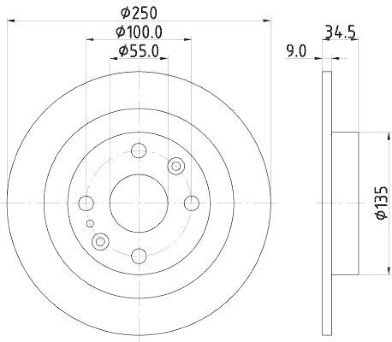 HELLA 8DD 355 103-191 Bremsscheibe 50203