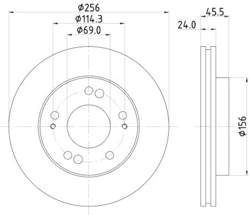 HELLA 8DD 355 103-311 Bremsscheibe 52213