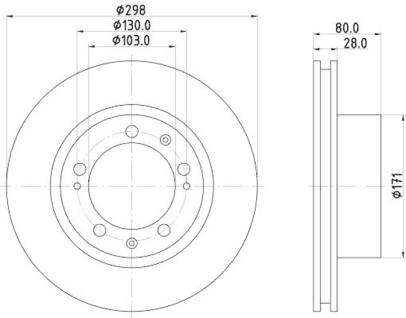 HELLA 8DD 355 103-461 Bremsscheibe 50204