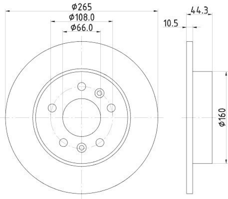 HELLA 8DD 355 103-531 Bremsscheibe 52809