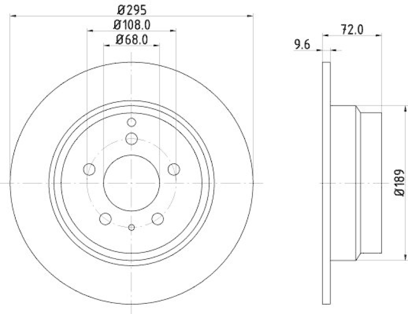 HELLA 8DD 355 103-701 Bremsscheibe