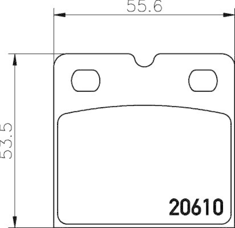 HELLA 8DB 355 005-301 Bremsbelagsatz, Festst. für JAGUAR/AUDI/MASERATI