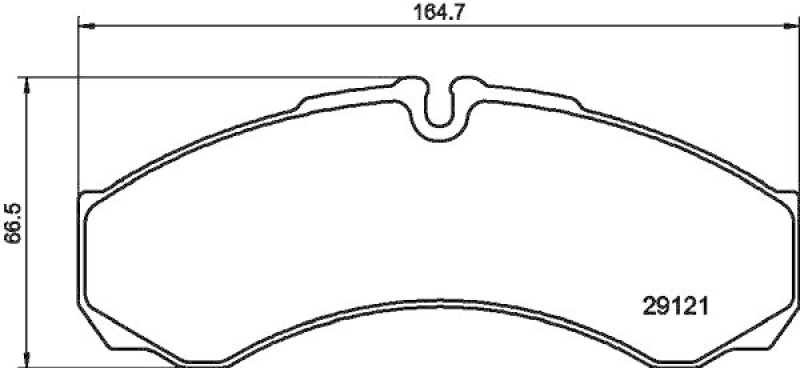 HELLA 8DB 355 005-371 Bremsbelagsatz, Scheibenbremsbelag für IVECO