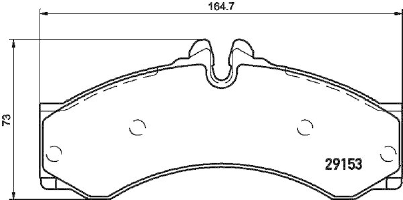 HELLA 8DB 355 005-391 Bremsbelagsatz, Scheibenbremsbelag für VW/MB