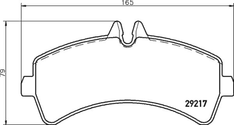 HELLA 8DB 355 005-541 Bremsbelagsatz, Scheibenbremsbelag für VW/MB