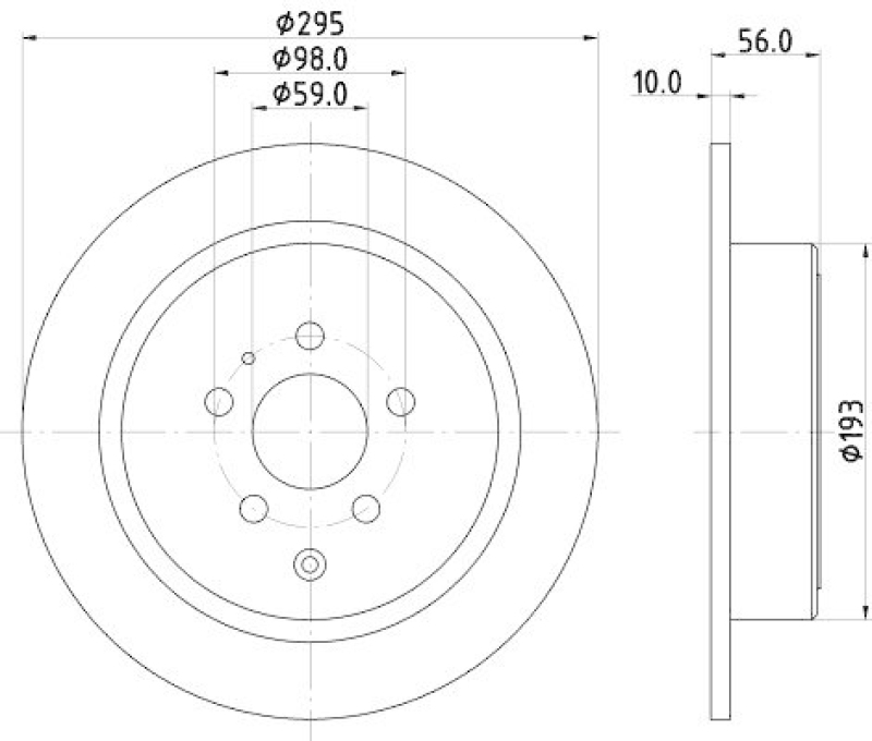 HELLA 8DD 355 104-461 Bremsscheibe 50615