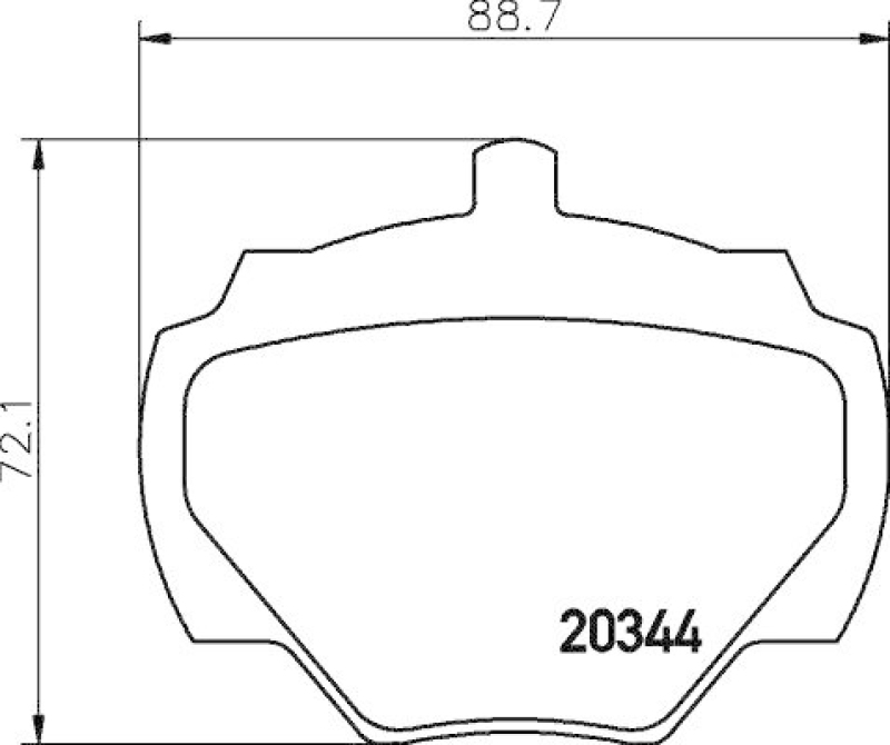 HELLA 8DB 355 005-791 Bremsbelagsatz, Scheibenbremsbelag für LANDROVER