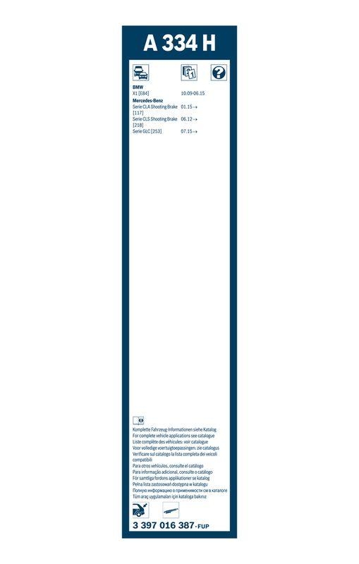 B-Ware BOSCH 3 397 016 387 Wischblatt A334H Aerotwin Scheibenwischer 330 mm hinten