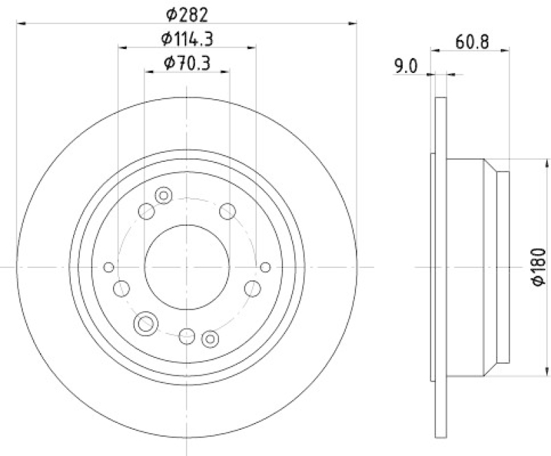 HELLA 8DD 355 105-001 Bremsscheibe 50217