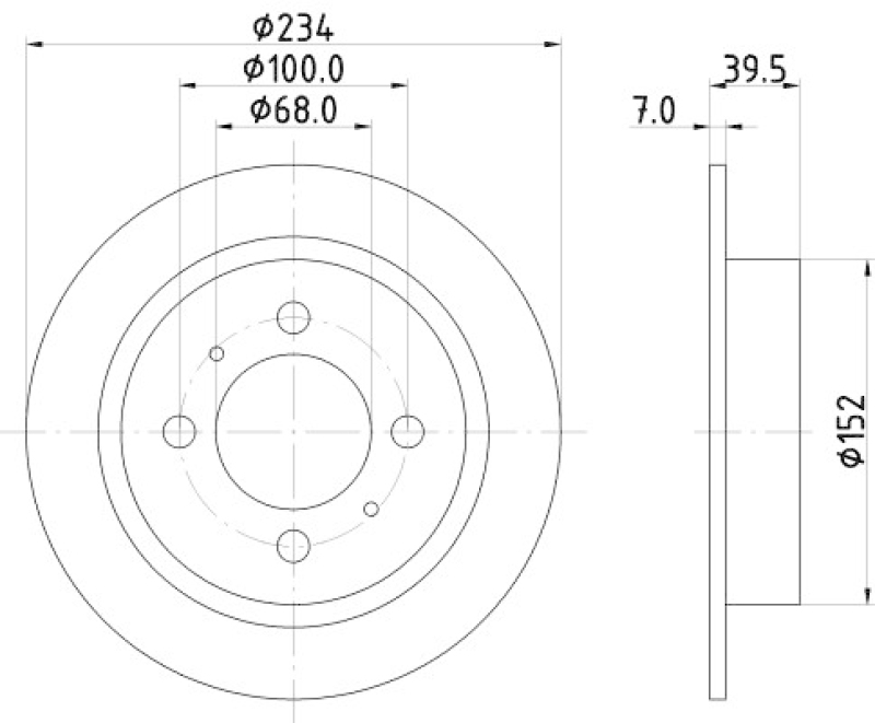 HELLA 8DD 355 105-151 Bremsscheibe 50220