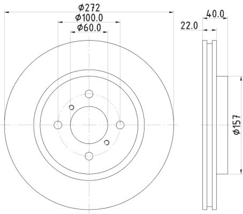 HELLA 8DD 355 119-471 Bremsscheibe für SUZUKI SWIFT IV (FZ, NZ)