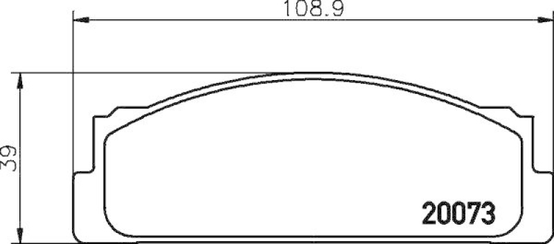 HELLA 8DB 355 007-111 Bremsbelagsatz, Scheibenbremsbelag für FIAT/MB/LANCIA/...