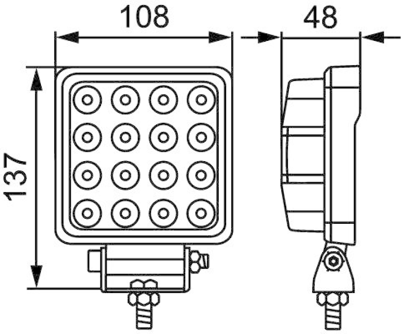 HELLA 1GA 357 106-032 AScheinwerfer S2500 LED