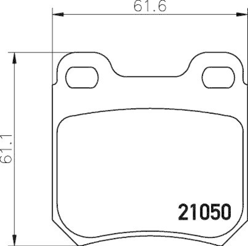 HELLA 8DB 355 007-381 Bremsbelagsatz, Scheibenbremsbelag für OPEL/SAAB