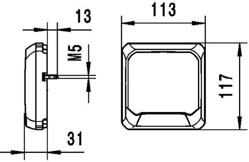 HELLA 1GA 995 193-021 AScheinwerfer Flat Beam 500 LED