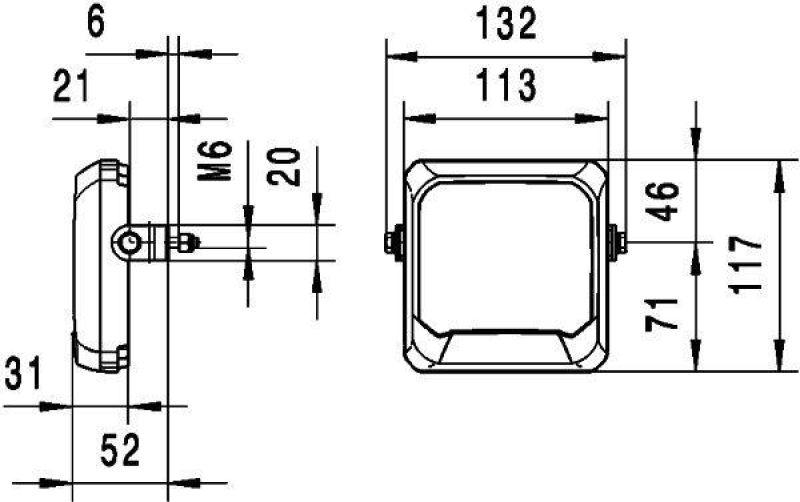 HELLA 1GA 995 193-041 AScheinwerfer Flat Beam 500 LED