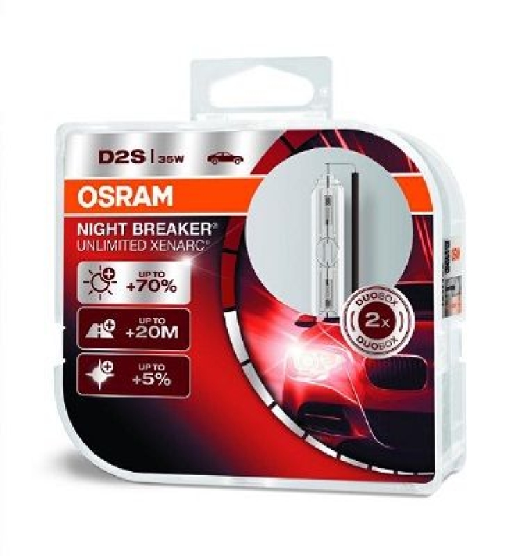 OSRAM 66240XNB-HCB Glühlampe Xenarc Silverstar D2S Duo Box