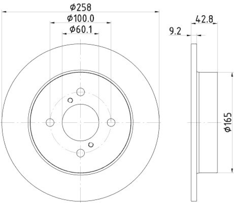 HELLA 8DD 355 122-521 Bremsscheibe für SUZUKI