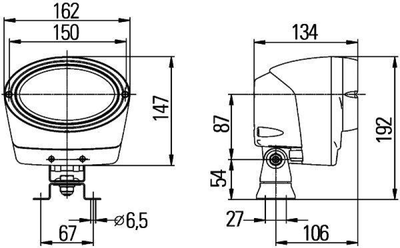 HELLA 1GA 996 261-691 AScheinwerfer Oval 100 Xenon