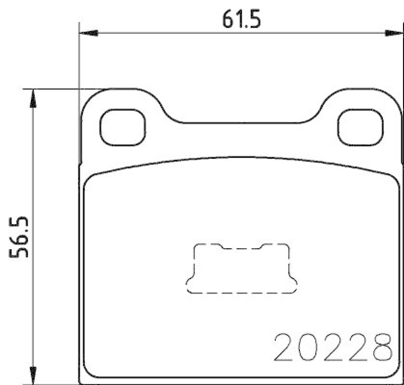 HELLA 8DB 355 006-531 Bremsbelagsatz, Scheibenbremsbelag für VW/AUDI