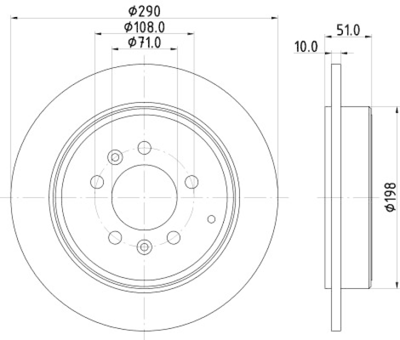 HELLA 8DD 355 108-431 Bremsscheibe 50369