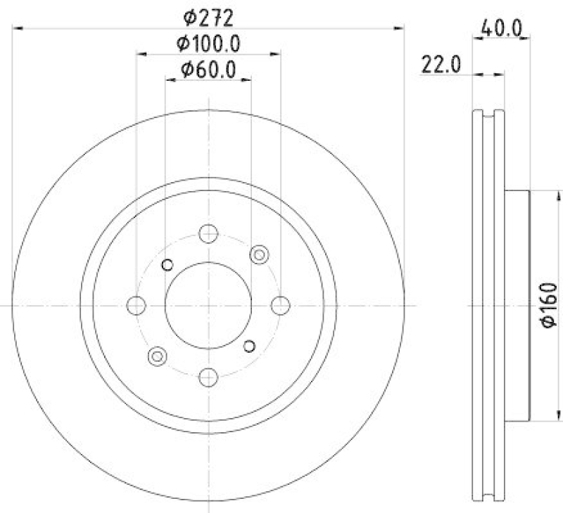 HELLA 8DD 355 123-071 Bremsscheibe für SUZUKI SWIFT IV (FZ, NZ)