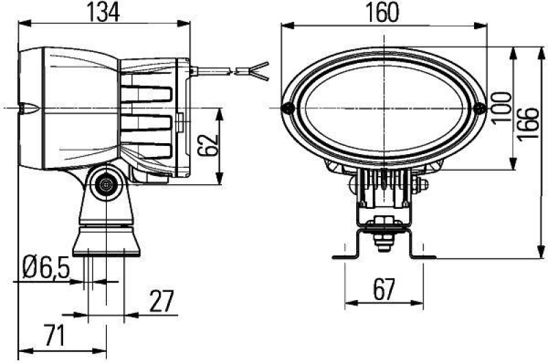 HELLA 1GA 996 461-311 AScheinwerfer Oval 100 Xenon